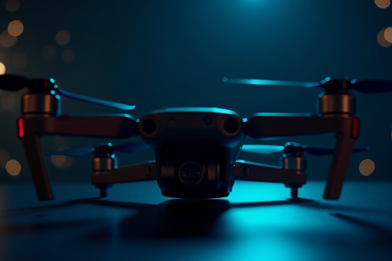 Cinema camera and drone for commercial photography