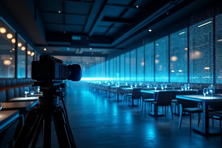 3D virtual tour scanning of a restaurant interior